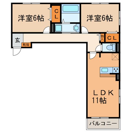 ファミール柏井の物件間取画像